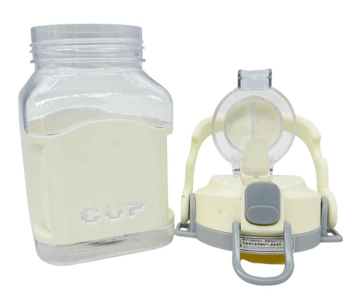 AKDC Transparent Plastic Water Bottle 1000ml, White - Al Kabayel Discount CentreAKDC Transparent Plastic Water Bottle 1000ml, WhiteWater BottlesAKDCAl Kabayel Discount Centre