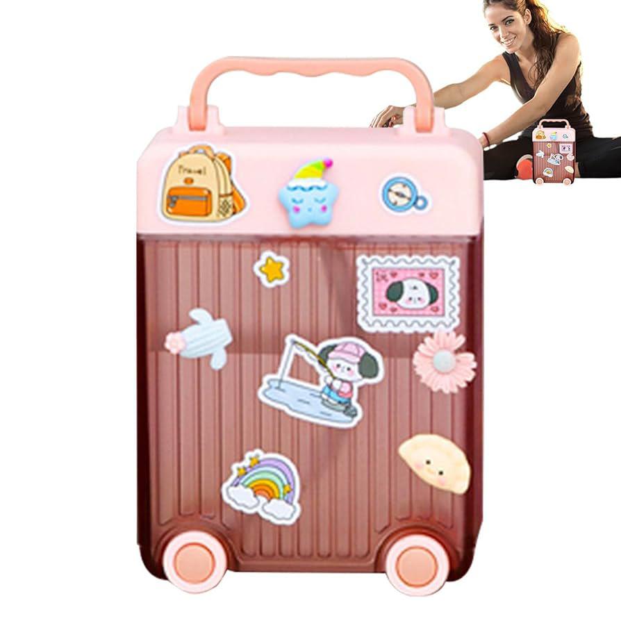 AKDC Transparent Plastic Water Bottle 450ml with Stickers, Trolly Design, Pink - Al Kabayel Discount CentreAKDC Transparent Plastic Water Bottle 450ml with Stickers, Trolly Design, PinkWater BottlesAKDCAl Kabayel Discount Centre