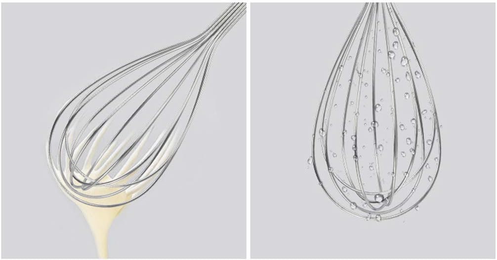 AKDC Whisk for Cooking, Stainless Steel Wire Wooden Handle Kitchen Hand Whisk Multi Function Non Stick Balloon Whisk Egg Beater for Blending Whisking Beating Frothing Stirring Batters - 15cmX5cm - Steel&Wooden - Al Kabayel Discount CentreAKDC Whisk for Cooking, Stainless Steel Wire Wooden Handle Kitchen Hand Whisk Multi Function Non Stick Balloon Whisk Egg Beater for Blending Whisking Beating Frothing Stirring Batters - 15cmX5cm - Steel&WoodenAKDCAl Kabayel Discount Centre