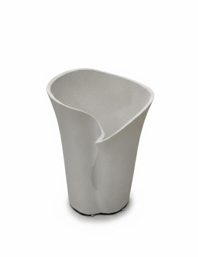 AKDC White Hard Plastic Flower Vase – Stylish Curved Design – 24×17 cm - Al Kabayel Discount CentreAKDC White Hard Plastic Flower Vase – Stylish Curved Design – 24×17 cmFlower/Plant PotsAKDCAl Kabayel Discount Centre