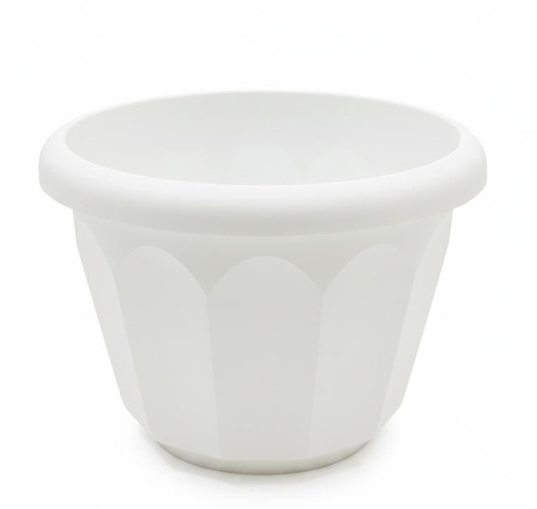 AKDC White Plastic Plant Pot – Tall Modern Garden Planter – 18×24 cm - Al Kabayel Discount CentreAKDC White Plastic Plant Pot – Tall Modern Garden Planter – 18×24 cmFlower/Plant PotsAKDCAl Kabayel Discount Centre