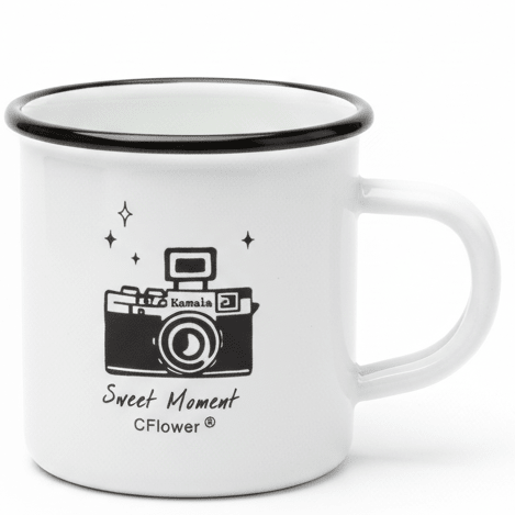 AKDC White Porcelain Mug with Black Camera Design for Coffee, Tea & Decorative Use – 80ml - Al Kabayel Discount CentreAKDC White Porcelain Mug with Black Camera Design for Coffee, Tea & Decorative Use – 80mlMugsAKDCAl Kabayel Discount Centre