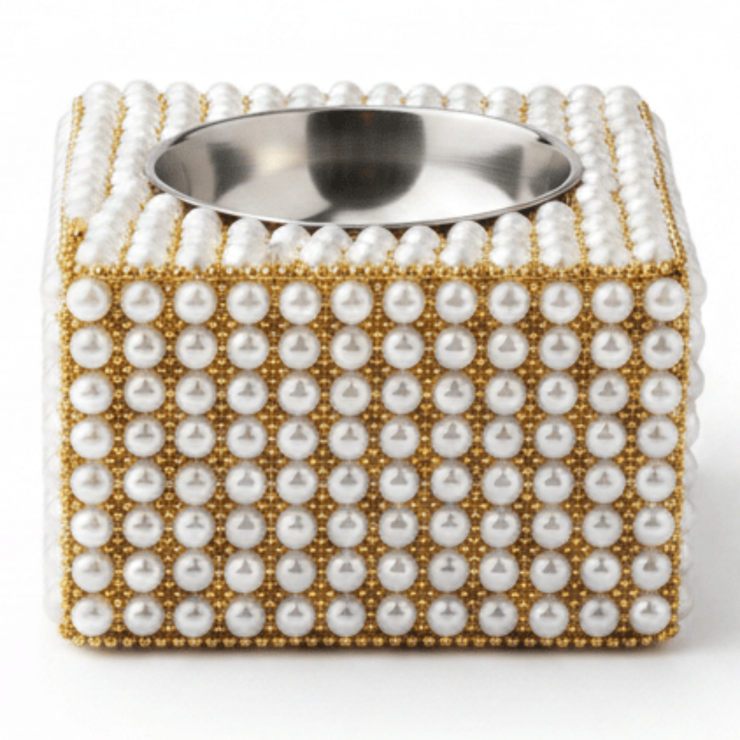 AKDC White Wooden Handcrafted Pearl Beaded Ashtray, Elegant Square Decorative Design (10×10 cm) - Al Kabayel Discount CentreAKDC White Wooden Handcrafted Pearl Beaded Ashtray, Elegant Square Decorative Design (10×10 cm)Organizers & AccessoriesAKDCAl Kabayel Discount Centre