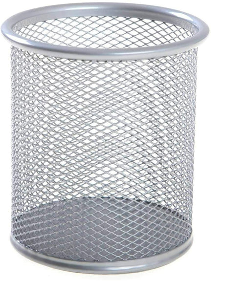 AKDC Wire Mesh Pen Holder, Size (9X9.8Cm), Round Shape - Color Silver - Fsph101Bk - Al Kabayel Discount CentreAKDC Wire Mesh Pen Holder, Size (9X9.8Cm), Round Shape - Color Silver - Fsph101BkDesk Accessories & OrganizerAKDCAl Kabayel Discount Centre