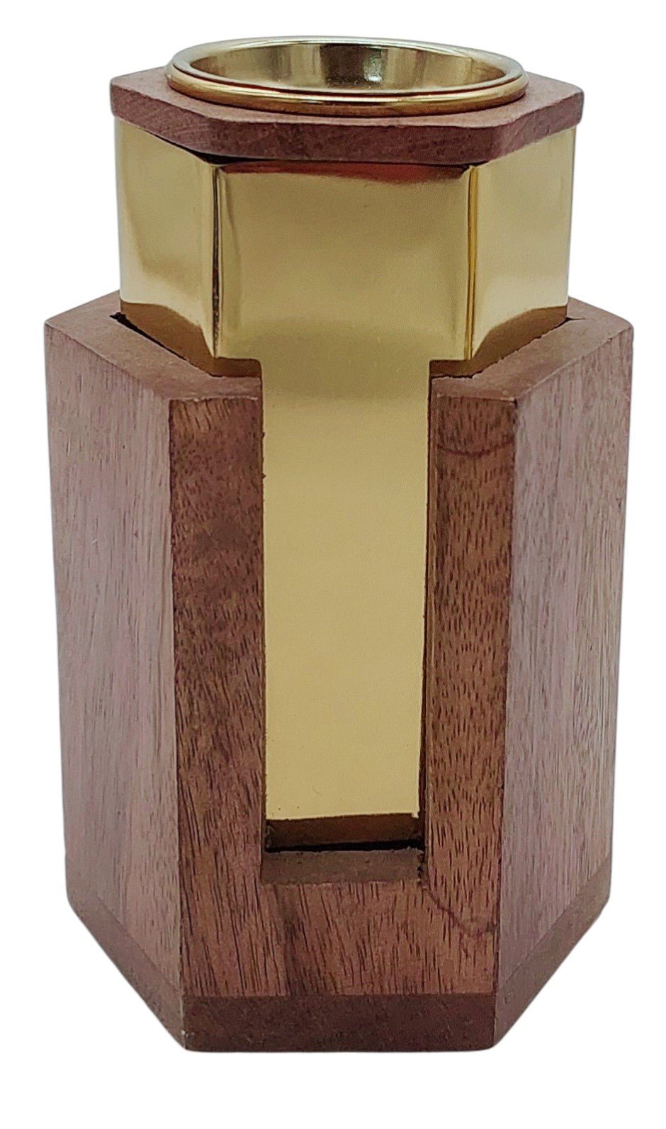 AKDC Wooden and Metal Incense Burner 10.5cm*14cm, Gold/Wood, BD32047S - Al Kabayel Discount CentreAKDC Wooden and Metal Incense Burner 10.5cm*14cm, Gold/Wood, BD32047SHome Décor AccentsAKDCAl Kabayel Discount Centre