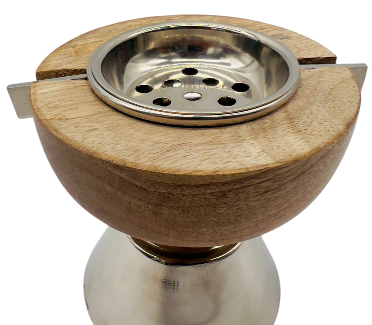 AKDC Wooden and Metal Incense Burner 10cm*10cm, Silver, BD32105S - Al Kabayel Discount CentreAKDC Wooden and Metal Incense Burner 10cm*10cm, Silver, BD32105SHome Décor AccentsAKDCAl Kabayel Discount Centre