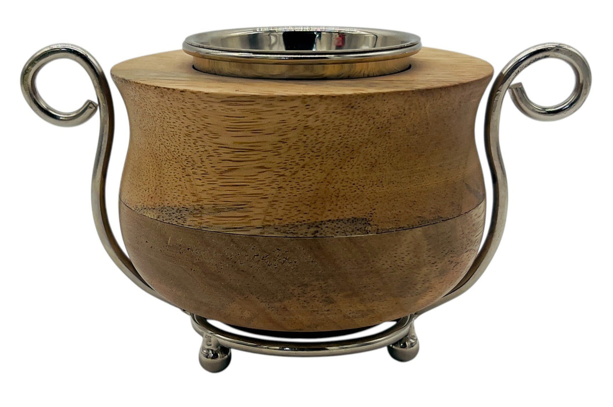 AKDC Wooden and Metal Incense Burner 12cm*9cm, Silver, BD32101 - Al Kabayel Discount CentreAKDC Wooden and Metal Incense Burner 12cm*9cm, Silver, BD32101Home Décor AccentsAKDCAl Kabayel Discount Centre