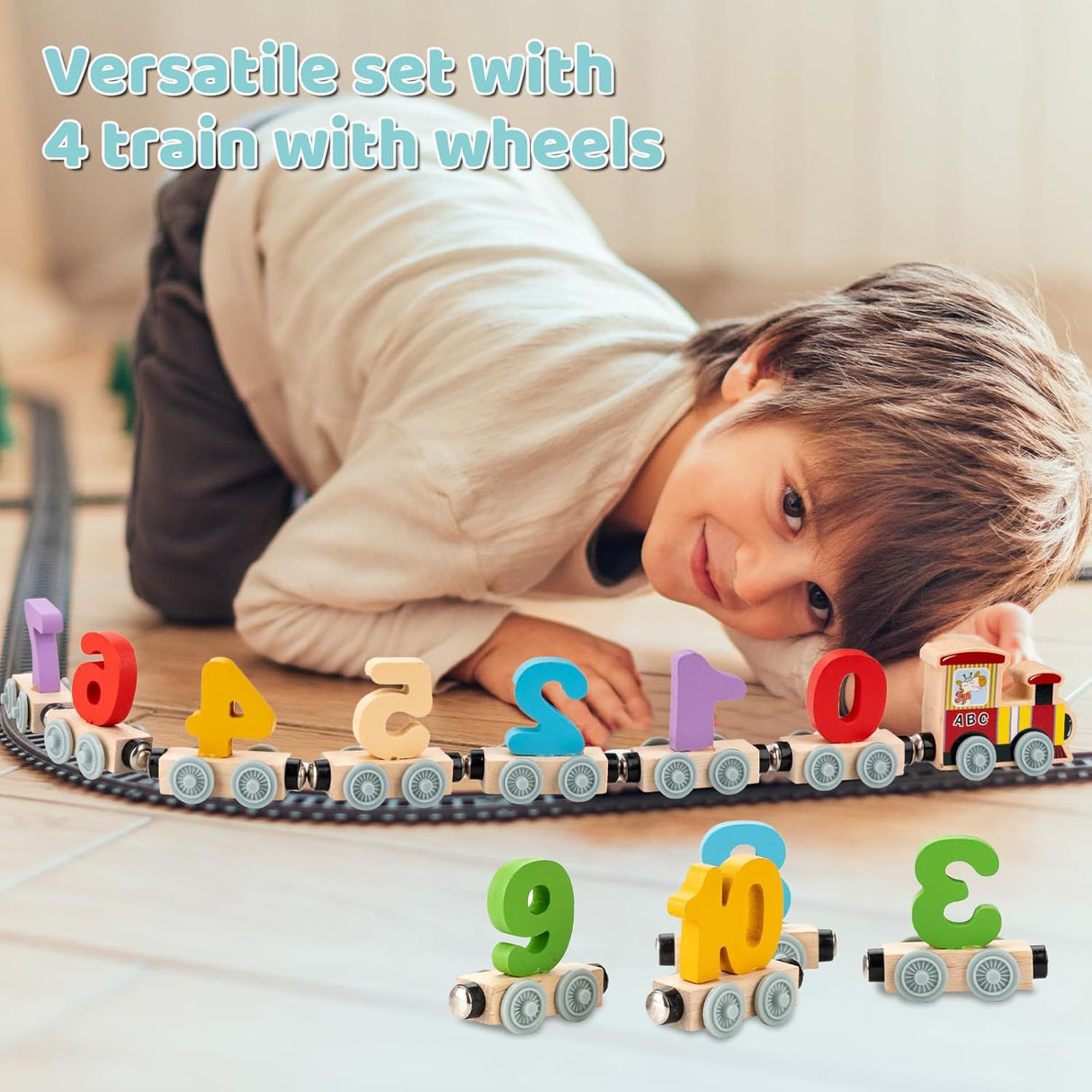 AKDC Wooden Digital Train Playset, Magnetic Connection, Multicolor - Al Kabayel Discount CentreAKDC Wooden Digital Train Playset, Magnetic Connection, MulticolorEducational ToysAKDCAl Kabayel Discount Centre