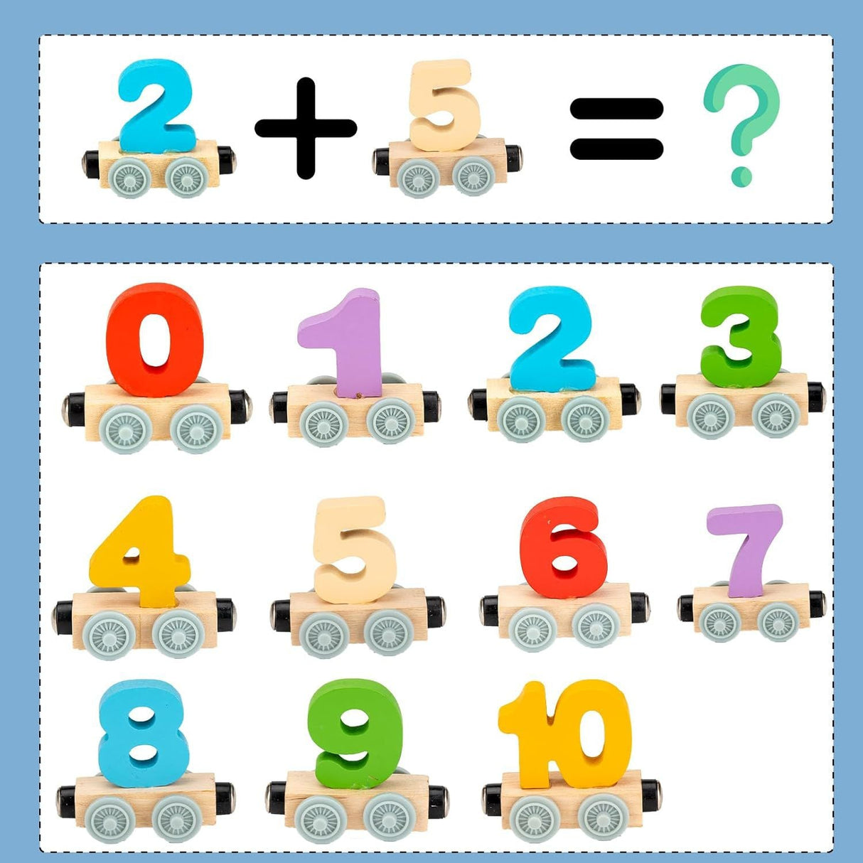 AKDC Wooden Digital Train Playset, Magnetic Connection, Multicolor - Al Kabayel Discount CentreAKDC Wooden Digital Train Playset, Magnetic Connection, MulticolorEducational ToysAKDCAl Kabayel Discount Centre