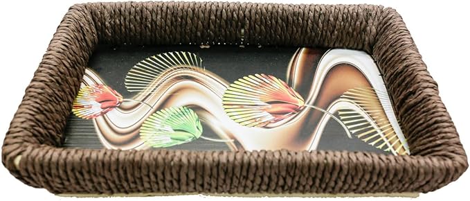 AKDC Wooden Tray Rectangular Small Multicolor - Al Kabayel Discount CentreAKDC Wooden Tray Rectangular Small MulticolorPlatesAKDCAl Kabayel Discount Centre