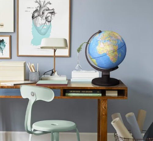 AKDC World Globe Educational Political Map Swivel Rotating Desk Top Globe - Geography Learning Home School Office Decoration - Diameter 25Cm - Al Kabayel Discount CentreAKDC World Globe Educational Political Map Swivel Rotating Desk Top Globe - Geography Learning Home School Office Decoration - Diameter 25CmEducational ToysAKDCAl Kabayel Discount Centre