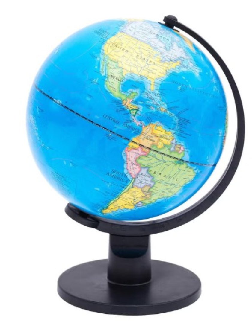 AKDC World Globe Educational Political Map Swivel Rotating Desk Top Globe - Geography Learning Home School Office Decoration - Diameter 25Cm - Al Kabayel Discount CentreAKDC World Globe Educational Political Map Swivel Rotating Desk Top Globe - Geography Learning Home School Office Decoration - Diameter 25CmEducational ToysAKDCAl Kabayel Discount Centre