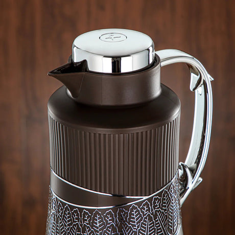 Almarjan 2 Pieces Vacuum Flask Set Brown & Silver - GT112AB - 100 BR/C - Al Kabayel Discount CentreAlmarjan 2 Pieces Vacuum Flask Set Brown & Silver - GT112AB - 100 BR/CThermosALMARJANAl Kabayel Discount Centre