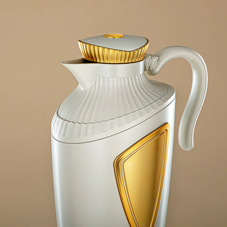 Almarjan 2 Pieces Vacuum Flask Set Matt White & Gold - UWP - 0700/1000 Q330YZE22 - Al Kabayel Discount CentreAlmarjan 2 Pieces Vacuum Flask Set Matt White & Gold - UWP - 0700/1000 Q330YZE22ThermosALMARJANAl Kabayel Discount Centre