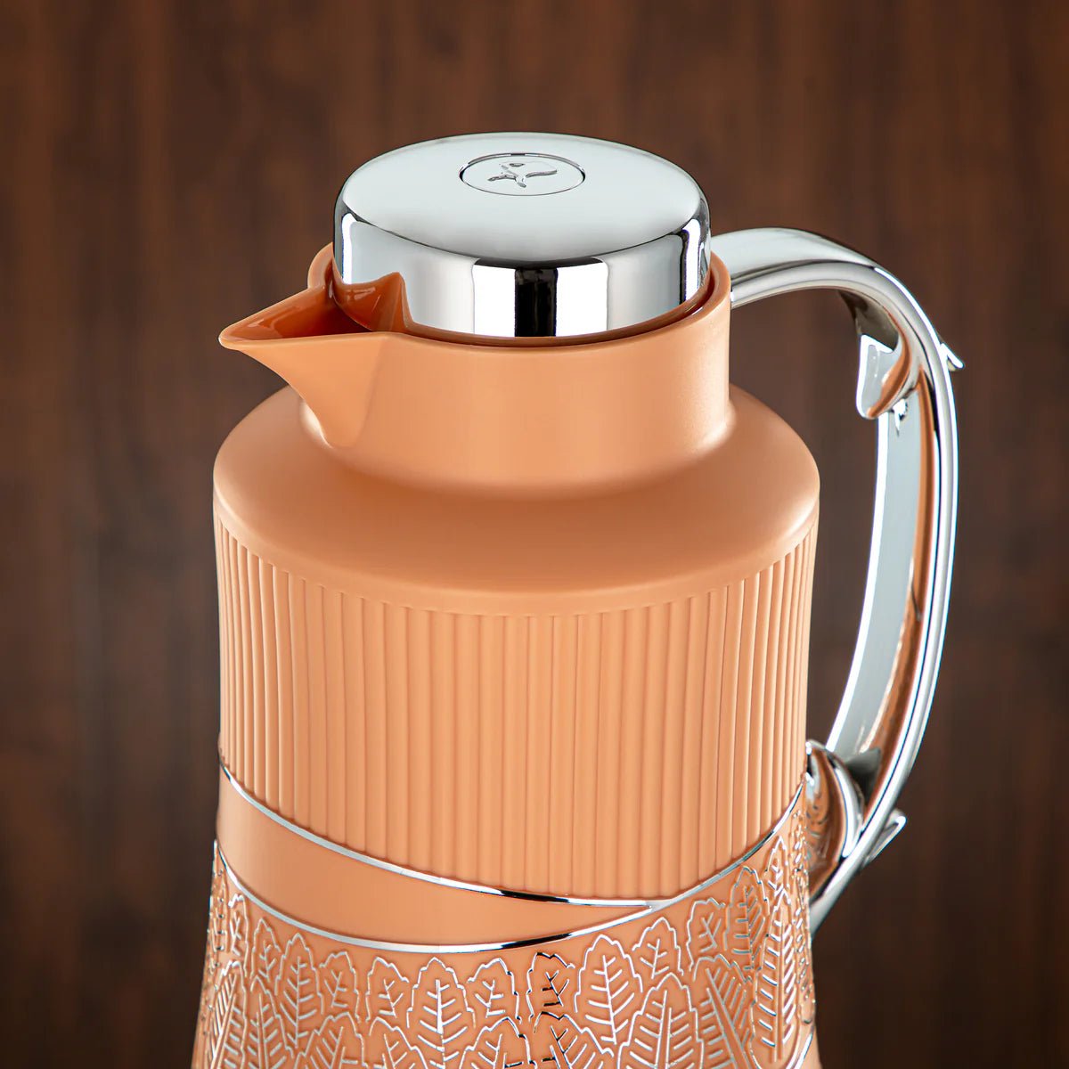Almarjan 2 Pieces Vacuum Flask Set Peach & Silver - GT112AB - 100 NAP/C - Al Kabayel Discount CentreAlmarjan 2 Pieces Vacuum Flask Set Peach & Silver - GT112AB - 100 NAP/CThermosALMARJANAl Kabayel Discount Centre