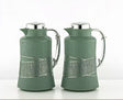 Almarjan 2 Pieces Vacuum Flask Set Sage Green & Silver - GT112AB - 100 NGR/C - Al Kabayel Discount CentreAlmarjan 2 Pieces Vacuum Flask Set Sage Green & Silver - GT112AB - 100 NGR/CThermosALMARJANAl Kabayel Discount Centre