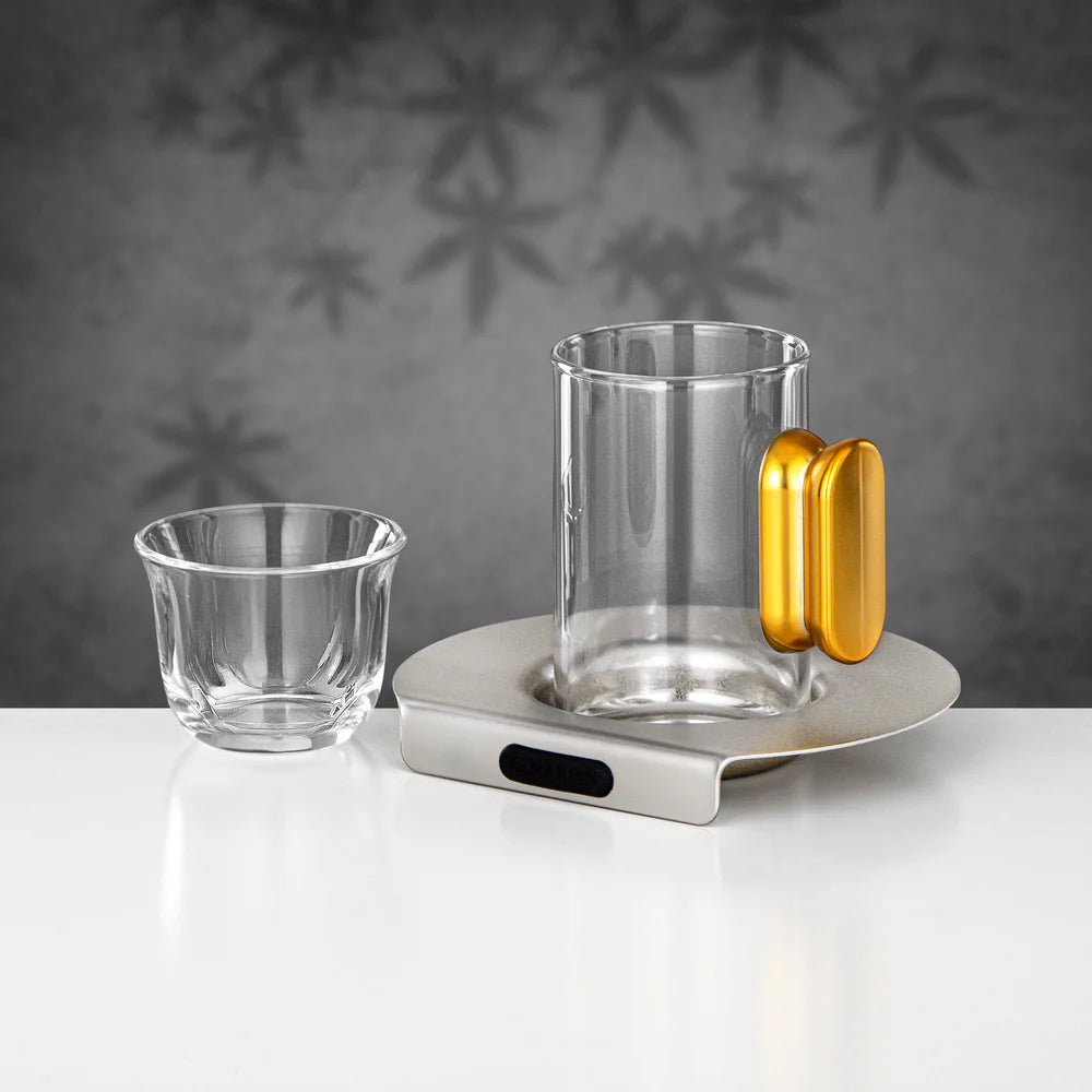 Almarjan 21 Pieces Tea & Coffee Set, Matt Nickel & Matt Gold - Al Kabayel Discount CentreAlmarjan 21 Pieces Tea & Coffee Set, Matt Nickel & Matt GoldTea SetsALMARJANAl Kabayel Discount Centre