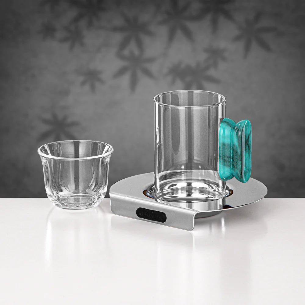Almarjan 21 Pieces Tea & Coffee Set, Silver & Tiffany Marble - Al Kabayel Discount CentreAlmarjan 21 Pieces Tea & Coffee Set, Silver & Tiffany MarbleTea SetsALMARJANAl Kabayel Discount Centre