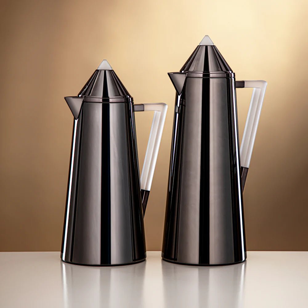 Almarjan 2pcs Vacuum flask 0.7L + 1.0L Gun black & frost (FG818 - 070/100 GBL/FA) - Al Kabayel Discount CentreAlmarjan 2pcs Vacuum flask 0.7L + 1.0L Gun black & frost (FG818 - 070/100 GBL/FA)ThermosALMARJANAl Kabayel Discount Centre