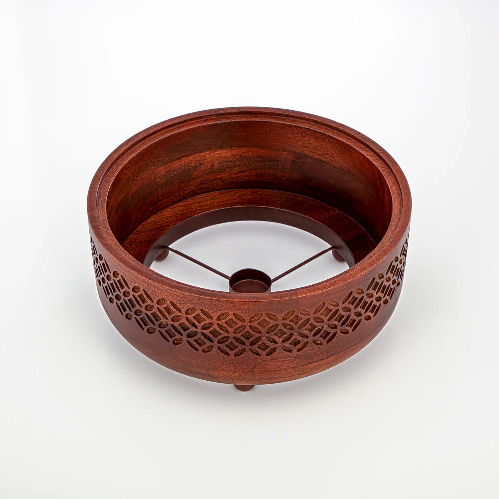 Almarjan 3000 ML Stainless Steel Food Warmer Silver & Wood - MD - 1125B - Al Kabayel Discount CentreAlmarjan 3000 ML Stainless Steel Food Warmer Silver & Wood - MD - 1125BCasserolesALMARJANAl Kabayel Discount Centre