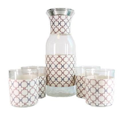 ALMARJAN 5pcs Glass Water Set(Bottle - 100ml*1, Cup - 230ml*4) - Al Kabayel Discount CentreALMARJAN 5pcs Glass Water Set(Bottle - 100ml*1, Cup - 230ml*4)Drinkware SetsALMARJANAl Kabayel Discount Centre