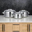 Almarjan Classic 3 - Piece Hot Pot Set – Matt Silver Finish, 1L/2.5L/3L Double - Wall Insulated Food Containers - Al Kabayel Discount CentreAlmarjan Classic 3 - Piece Hot Pot Set – Matt Silver Finish, 1L/2.5L/3L Double - Wall Insulated Food ContainersCasserolesALMARJANAl Kabayel Discount Centre