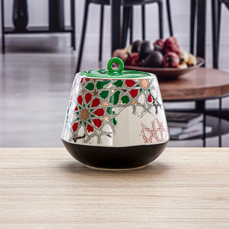 Almarjan Fonon Collection Porcelain Candy Jar 1200ml - 6748 - Al Kabayel Discount CentreAlmarjan Fonon Collection Porcelain Candy Jar 1200ml - 6748Jars & Food SaversALMARJANAl Kabayel Discount Centre