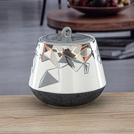 Almarjan Porcelain Candy Jar with Lid 1200ml, Multicolor - Al Kabayel Discount CentreAlmarjan Porcelain Candy Jar with Lid 1200ml, MulticolorBowlsALMARJANAl Kabayel Discount Centre
