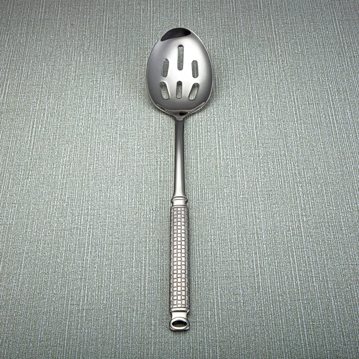 Almarjan Stainless Steel Slotted Spoon 36cm*7cm, Silver, CUT0010334 - Al Kabayel Discount CentreAlmarjan Stainless Steel Slotted Spoon 36cm*7cm, Silver, CUT0010334Cookware AccessoriesALMARJANAl Kabayel Discount Centre