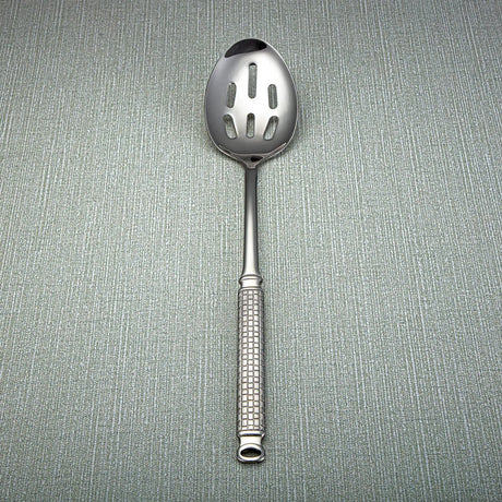 Almarjan Stainless Steel Slotted Spoon 36cm*7cm, Silver, CUT0010334 - Al Kabayel Discount CentreAlmarjan Stainless Steel Slotted Spoon 36cm*7cm, Silver, CUT0010334Cookware AccessoriesALMARJANAl Kabayel Discount Centre