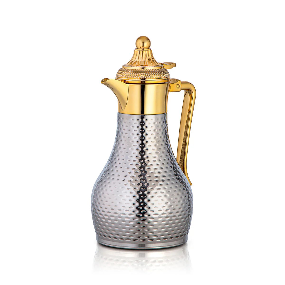 ALMARJAN Stainless Steel Vaccum Flask 1 Liter, Silver/Gold - Al Kabayel Discount CentreALMARJAN Stainless Steel Vaccum Flask 1 Liter, Silver/GoldThermosALMARJANAl Kabayel Discount Centre