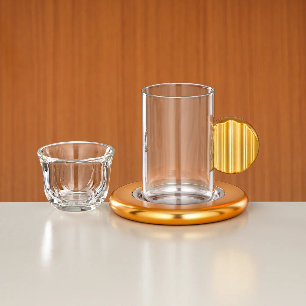 Almarjan Tea & Coffee Set 18 Pieces Nickel & Matt Gold - Al Kabayel Discount CentreAlmarjan Tea & Coffee Set 18 Pieces Nickel & Matt GoldTea SetsALMARJANAl Kabayel Discount Centre