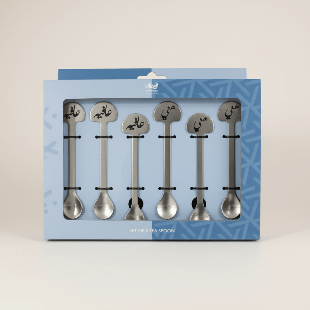 Professional tea spoon set packaging