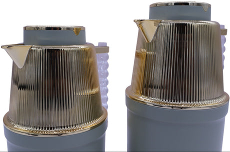 Almarjan Vacuum Flask 700Ml+1L Green Khaki With Gold Plated - Al Kabayel Discount CentreAlmarjan Vacuum Flask 700Ml+1L Green Khaki With Gold PlatedThermosALMARJANAl Kabayel Discount Centre