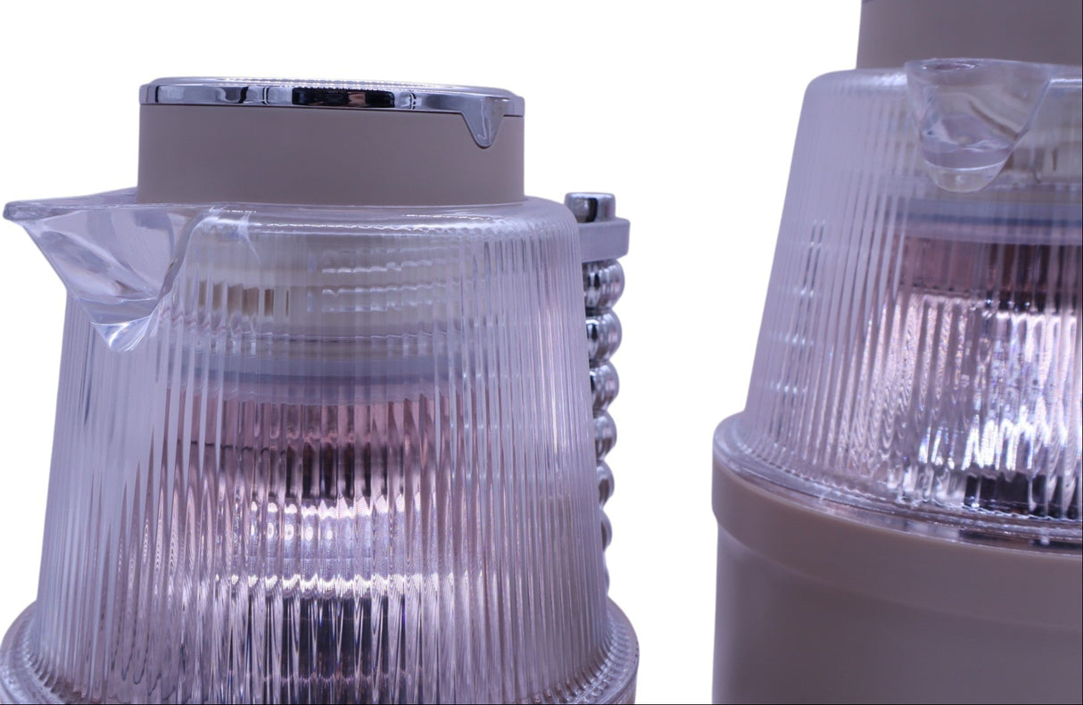 Almarjan Vacuum Flask 700Ml+1L Ivory Colored Transparent Gold - Al Kabayel Discount CentreAlmarjan Vacuum Flask 700Ml+1L Ivory Colored Transparent GoldThermosALMARJANAl Kabayel Discount Centre