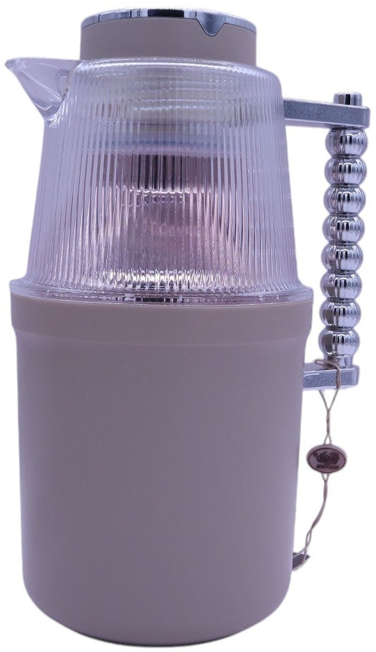 Almarjan Vacuum Flask 700Ml+1L Ivory Colored Transparent Gold - Al Kabayel Discount CentreAlmarjan Vacuum Flask 700Ml+1L Ivory Colored Transparent GoldThermosALMARJANAl Kabayel Discount Centre