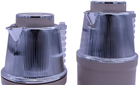 Almarjan Vacuum Flask 700Ml+1L Light Khaki Silver Plated - Al Kabayel Discount CentreAlmarjan Vacuum Flask 700Ml+1L Light Khaki Silver PlatedThermosALMARJANAl Kabayel Discount Centre