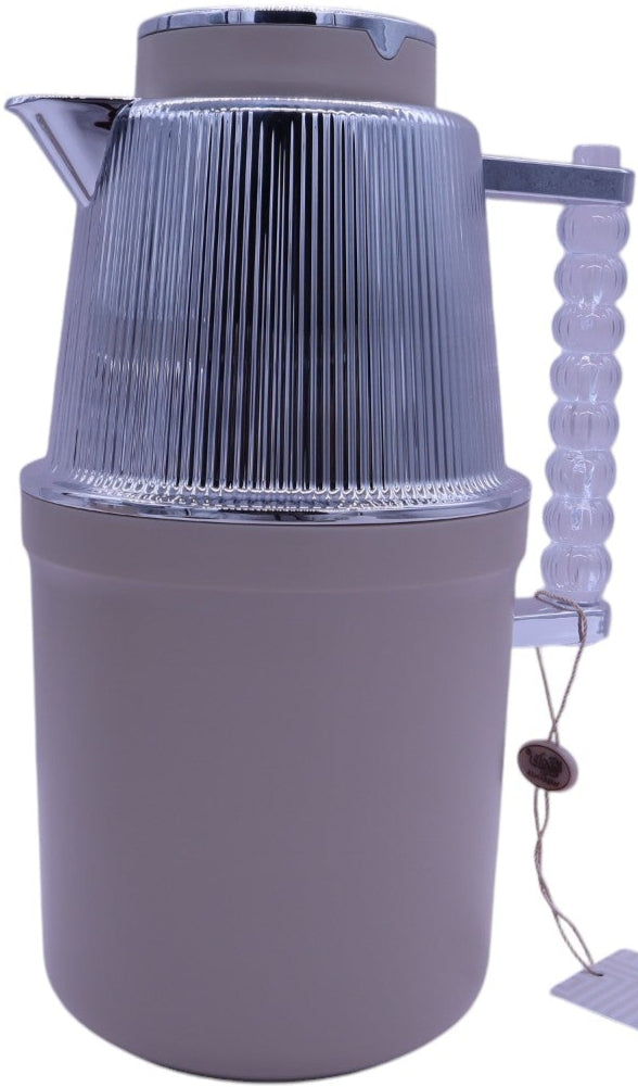 Almarjan Vacuum Flask 700Ml+1L Light Khaki Silver Plated - Al Kabayel Discount CentreAlmarjan Vacuum Flask 700Ml+1L Light Khaki Silver PlatedThermosALMARJANAl Kabayel Discount Centre