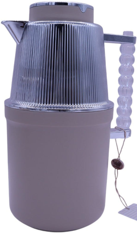 Almarjan Vacuum Flask 700Ml+1L Light Khaki Silver Plated - Al Kabayel Discount CentreAlmarjan Vacuum Flask 700Ml+1L Light Khaki Silver PlatedThermosALMARJANAl Kabayel Discount Centre