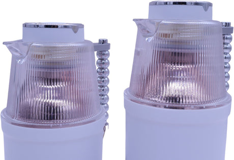 Almarjan Vacuum Flask 700Ml+1L White With Transparent Silver - Al Kabayel Discount CentreAlmarjan Vacuum Flask 700Ml+1L White With Transparent SilverThermosALMARJANAl Kabayel Discount Centre