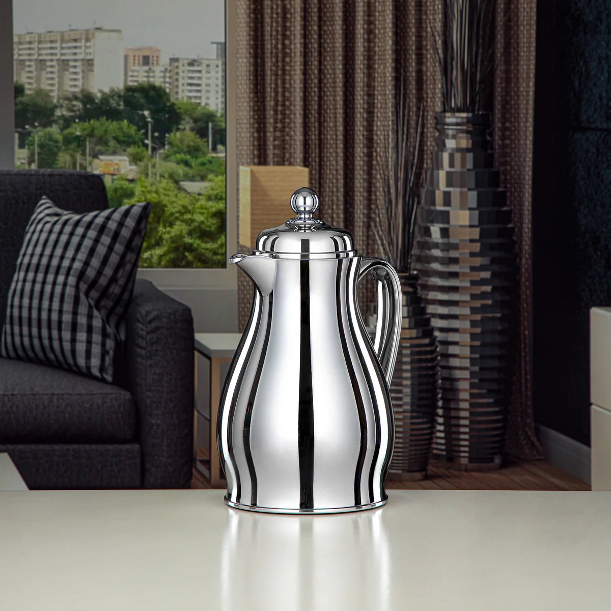 Almarjan Vacuum Flask Metal Body with Glass Liner 0.5L Silver (RPA - 050 - S) - Al Kabayel Discount CentreAlmarjan Vacuum Flask Metal Body with Glass Liner 0.5L Silver (RPA - 050 - S)ThermosALMARJANAl Kabayel Discount Centre