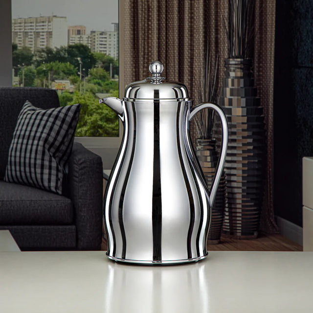 Almarjan Vacuum Flask Metal Body with Glass Liner 1L Silver (RPA - 100 - S) - Al Kabayel Discount CentreAlmarjan Vacuum Flask Metal Body with Glass Liner 1L Silver (RPA - 100 - S)ThermosALMARJANAl Kabayel Discount Centre