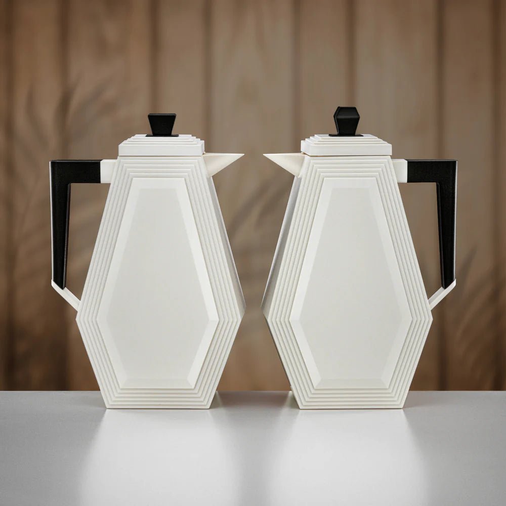 Almarjan Vacuum Flask Set 0.7L + 0.7L Beige & Black - Al Kabayel Discount CentreAlmarjan Vacuum Flask Set 0.7L + 0.7L Beige & BlackThermosALMARJANAl Kabayel Discount Centre