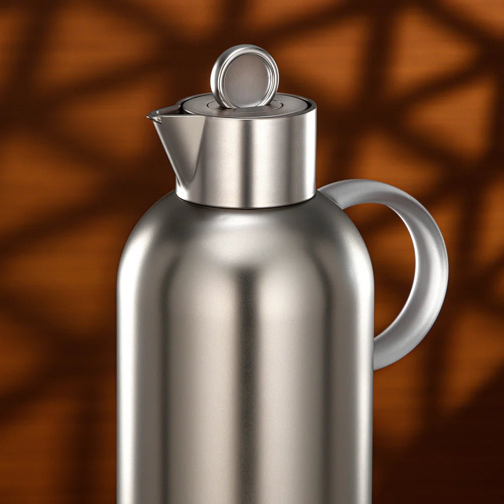 Almarjan Vacuum Flask Set 1L + 1L Matt Nickel & Frost - Al Kabayel Discount CentreAlmarjan Vacuum Flask Set 1L + 1L Matt Nickel & FrostThermosALMARJANAl Kabayel Discount Centre