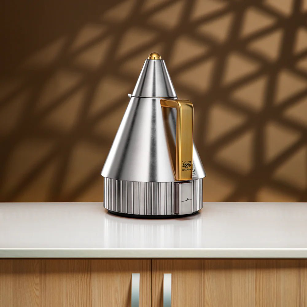 Almarjan Vacuum Flask Set 1L + 1L Matt Nickel & Matt Gold - Al Kabayel Discount CentreAlmarjan Vacuum Flask Set 1L + 1L Matt Nickel & Matt GoldThermosALMARJANAl Kabayel Discount Centre