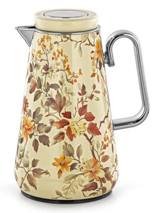 Almarjan XL01 - ART16 Vacuum Flask – 1L – Beige with Floral Design - Al Kabayel Discount CentreAlmarjan XL01 - ART16 Vacuum Flask – 1L – Beige with Floral DesignThermosALMARJANAl Kabayel Discount Centre