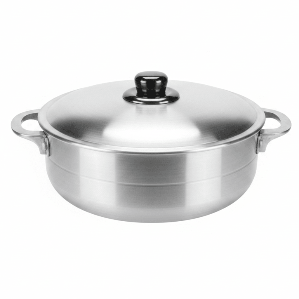 Aluminium Cooking Pot with Lid – 26/30/33/36 cm | Dual Handle Caldero - Al Kabayel Discount CentreAluminium Cooking Pot with Lid – 26/30/33/36 cm | Dual Handle CalderoCasserolesAKDCAl Kabayel Discount Centre