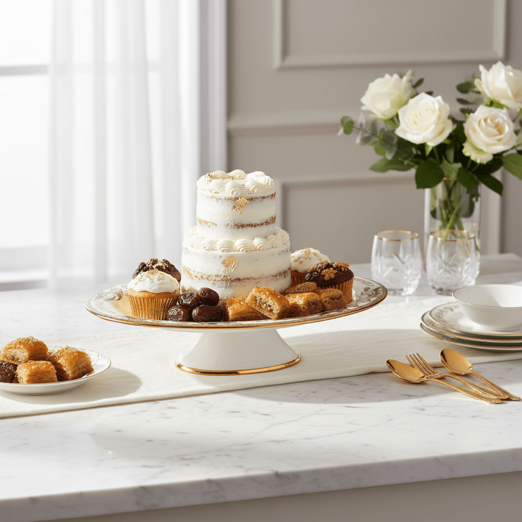 Angela AB - 145 Ceramic Oval Pedestal Bowl with Stand – 38 × 23 cm – White with Gold Detailing - Al Kabayel Discount CentreAngela AB - 145 Ceramic Oval Pedestal Bowl with Stand – 38 × 23 cm – White with Gold DetailingServing TraysANGELAAl Kabayel Discount Centre