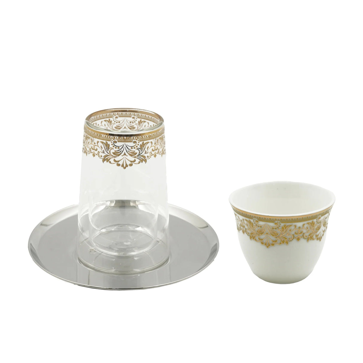Angela MK - 409 Royal Tea & Cawa Cup Set – 18 - Piece Gold Rim Premium Edition - Al Kabayel Discount CentreAngela MK - 409 Royal Tea & Cawa Cup Set – 18 - Piece Gold Rim Premium EditionTea SetsANGELAAl Kabayel Discount Centre