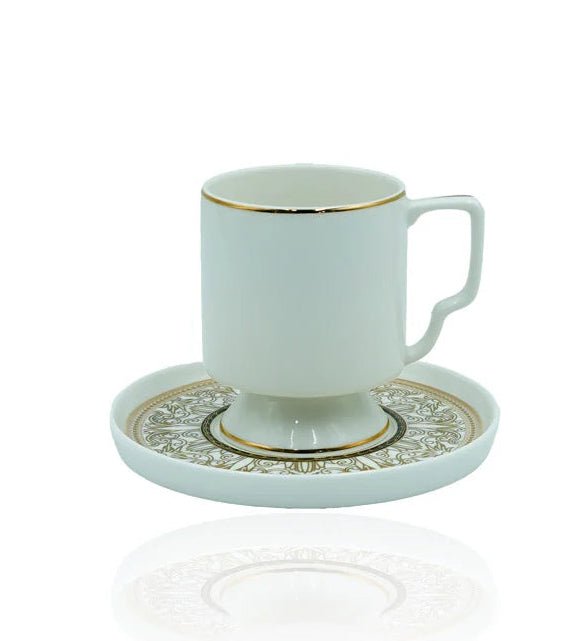 Angela MK - 417 Premium Turkish Coffee Cup & Saucer Set – Complete 12 - Piece Ceramic Collection - Al Kabayel Discount CentreAngela MK - 417 Premium Turkish Coffee Cup & Saucer Set – Complete 12 - Piece Ceramic CollectionTea SetsANGELAAl Kabayel Discount Centre
